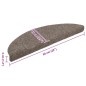 vidaXL Stufenmatten Selbstklebend 20 Stk. Beige 56x17x3 cm vidaXL Stufenmatten Selbstklebend 20 Stk. Beige 56x17x3 cm