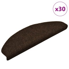 vidaXL Stufenmatten Selbstklebend 30 Stk. Braun 65x21x4 cm