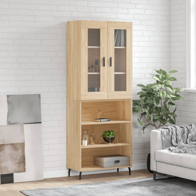 Highboard Sonoma-Eiche 69,5x34x180 cm Holzwerkstoff Highboard Sonoma-Eiche 69,5x34x180 cm Holzwerkstoff