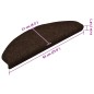 vidaXL Stufenmatten Selbstklebend 30 Stk. Braun 65x21x4 cm vidaXL Stufenmatten Selbstklebend 30 Stk. Braun 65x21x4 cm