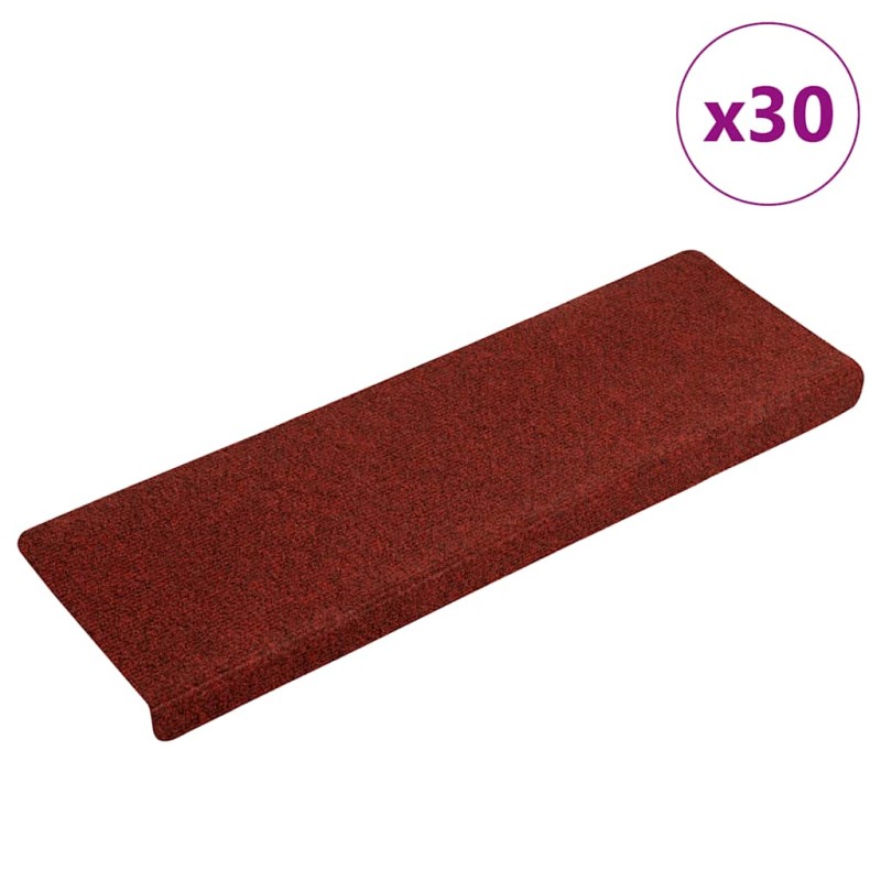 vidaXL Stufenmatten Selbstklebend 30 Stk. Rot 65x21x4 cm vidaXL Stufenmatten Selbstklebend 30 Stk. Rot 65x21x4 cm