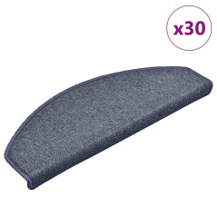 vidaXL Stufenmatten 30 Stk. Dunkelgrau und Blau 65x24x4 cm