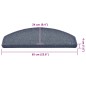 vidaXL Stufenmatten 30 Stk. Dunkelgrau und Blau 65x24x4 cm vidaXL Stufenmatten 30 Stk. Dunkelgrau und Blau 65x24x4 cm