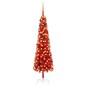 Weihnachtsbaum Schlank mit LEDs & Kugeln Rot 210 cm Weihnachtsbaum Schlank mit LEDs & Kugeln Rot 210 cm