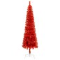 Weihnachtsbaum Schlank mit LEDs & Kugeln Rot 210 cm Weihnachtsbaum Schlank mit LEDs & Kugeln Rot 210 cm