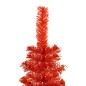 Weihnachtsbaum Schlank mit LEDs & Kugeln Rot 210 cm Weihnachtsbaum Schlank mit LEDs & Kugeln Rot 210 cm
