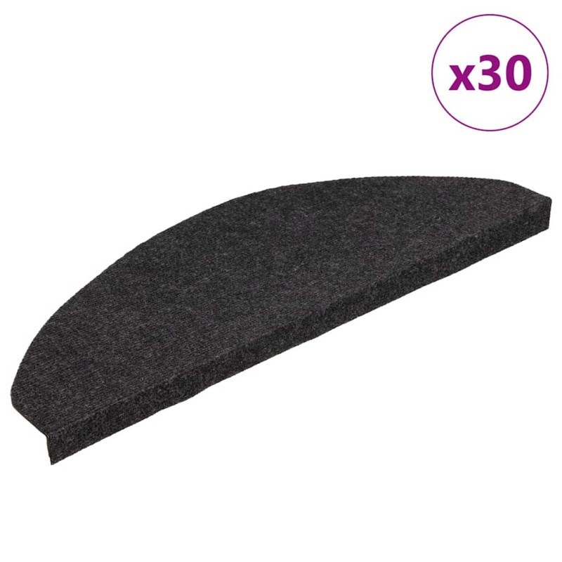 vidaXL Stufenmatten Selbstklebend 30 Stk. Schwarz 65x22,5x3,5 cm vidaXL Stufenmatten Selbstklebend 30 Stk. Schwarz 65x22,5x3,5 cm