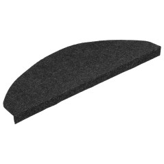 vidaXL Stufenmatten Selbstklebend 30 Stk. Schwarz 65x22,5x3,5 cm