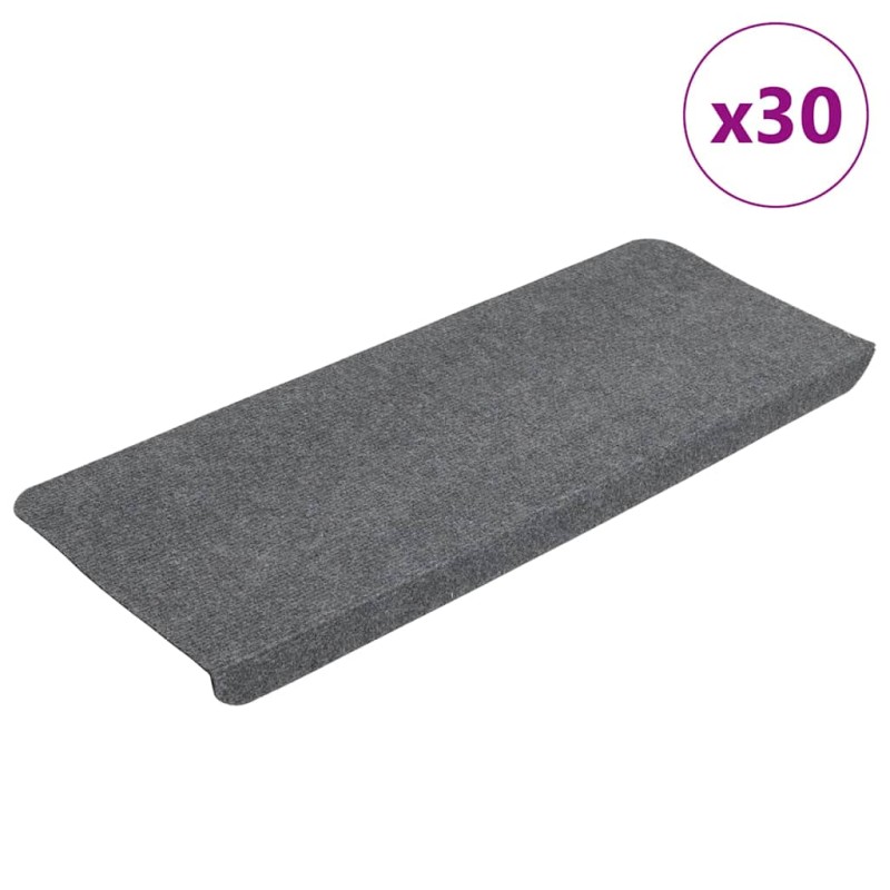 vidaXL Stufenmatten Selbstklebend 30 Stk. Grau 65x24,5x3,5 cm vidaXL Stufenmatten Selbstklebend 30 Stk. Grau 65x24,5x3,5 cm