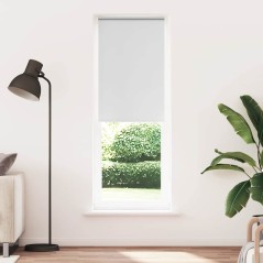 vidaXL Verdunkelungsrollo Weiß 70x210cm Stoffbreite 65,7 cm Polyester