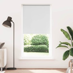 vidaXL Verdunkelungsrollo Weiß 115x210 cm Stoffbreite 110,7 cm
