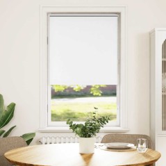 vidaXL Verdunkelungsrollo Weiß 70x175cm Stoffbreite 65,7 cm Polyester