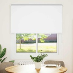 vidaXL Verdunkelungsrollo Weiß 130x150cm Stoffbreite 126,6cm Polyester
