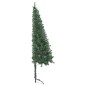 Künstlicher Eck-Weihnachtsbaum LEDs & Kugeln Grün 240 cm PVC Künstlicher Eck-Weihnachtsbaum LEDs & Kugeln Grün 240 cm PVC