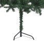 Künstlicher Eck-Weihnachtsbaum LEDs & Kugeln Grün 240 cm PVC Künstlicher Eck-Weihnachtsbaum LEDs & Kugeln Grün 240 cm PVC