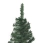 Künstlicher Eck-Weihnachtsbaum LEDs & Kugeln Grün 240 cm PVC Künstlicher Eck-Weihnachtsbaum LEDs & Kugeln Grün 240 cm PVC