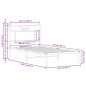 vidaXL Bettgestell ohne Matratze Räuchereiche 80x200 cm Holzwerkstoff vidaXL Bettgestell ohne Matratze Räuchereiche 80x200 cm Holzwerkstoff