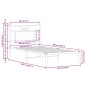 vidaXL Bettgestell ohne Matratze Räuchereiche 90x200 cm Holzwerkstoff vidaXL Bettgestell ohne Matratze Räuchereiche 90x200 cm Holzwerkstoff