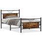 vidaXL Bettgestell ohne Matratze Räuchereiche 100x190 cm Holzwerkstoff vidaXL Bettgestell ohne Matratze Räuchereiche 100x190 cm Holzwerkstoff