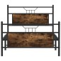 vidaXL Bettgestell ohne Matratze Räuchereiche 100x190 cm Holzwerkstoff vidaXL Bettgestell ohne Matratze Räuchereiche 100x190 cm Holzwerkstoff