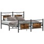 vidaXL Bettgestell ohne Matratze Räuchereiche 137x190 cm Holzwerkstoff vidaXL Bettgestell ohne Matratze Räuchereiche 137x190 cm Holzwerkstoff