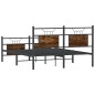 vidaXL Bettgestell ohne Matratze Räuchereiche 137x190 cm Holzwerkstoff vidaXL Bettgestell ohne Matratze Räuchereiche 137x190 cm Holzwerkstoff