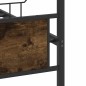 vidaXL Bettgestell ohne Matratze Räuchereiche 137x190 cm Holzwerkstoff vidaXL Bettgestell ohne Matratze Räuchereiche 137x190 cm Holzwerkstoff