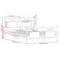 vidaXL Bettgestell ohne Matratze Räuchereiche 137x190 cm Holzwerkstoff vidaXL Bettgestell ohne Matratze Räuchereiche 137x190 cm Holzwerkstoff
