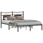 vidaXL Bettgestell ohne Matratze Räuchereiche 140x190 cm Holzwerkstoff vidaXL Bettgestell ohne Matratze Räuchereiche 140x190 cm Holzwerkstoff