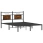 vidaXL Bettgestell ohne Matratze Räuchereiche 140x190 cm Holzwerkstoff vidaXL Bettgestell ohne Matratze Räuchereiche 140x190 cm Holzwerkstoff
