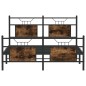 vidaXL Bettgestell ohne Matratze Räuchereiche 140x200 cm Holzwerkstoff vidaXL Bettgestell ohne Matratze Räuchereiche 140x200 cm Holzwerkstoff