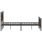 vidaXL Bettgestell ohne Matratze Räuchereiche 140x200 cm Holzwerkstoff vidaXL Bettgestell ohne Matratze Räuchereiche 140x200 cm Holzwerkstoff