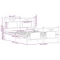 vidaXL Bettgestell ohne Matratze Räuchereiche 140x200 cm Holzwerkstoff vidaXL Bettgestell ohne Matratze Räuchereiche 140x200 cm Holzwerkstoff