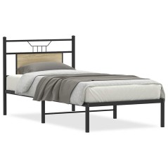 vidaXL Bettgestell ohne Matratze Sonoma-Eiche 80x200 cm Holzwerkstoff