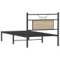 vidaXL Bettgestell ohne Matratze Sonoma-Eiche 80x200 cm Holzwerkstoff vidaXL Bettgestell ohne Matratze Sonoma-Eiche 80x200 cm Holzwerkstoff