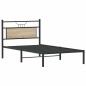 vidaXL Bettgestell ohne Matratze Sonoma-Eiche 107x203 cm Holzwerkstoff vidaXL Bettgestell ohne Matratze Sonoma-Eiche 107x203 cm Holzwerkstoff