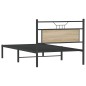 vidaXL Bettgestell ohne Matratze Sonoma-Eiche 107x203 cm Holzwerkstoff vidaXL Bettgestell ohne Matratze Sonoma-Eiche 107x203 cm Holzwerkstoff