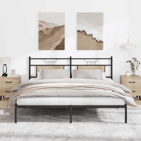 vidaXL Bettgestell ohne Matratze Sonoma-Eiche 160x200 cm Holzwerkstoff