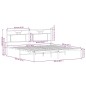 vidaXL Bettgestell ohne Matratze Sonoma-Eiche 160x200 cm Holzwerkstoff vidaXL Bettgestell ohne Matratze Sonoma-Eiche 160x200 cm Holzwerkstoff