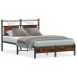vidaXL Bettgestell ohne Matratze Räuchereiche 120x190 cm Holzwerkstoff vidaXL Bettgestell ohne Matratze Räuchereiche 120x190 cm Holzwerkstoff