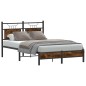 vidaXL Bettgestell ohne Matratze Räuchereiche 120x190 cm Holzwerkstoff vidaXL Bettgestell ohne Matratze Räuchereiche 120x190 cm Holzwerkstoff