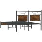 vidaXL Bettgestell ohne Matratze Räuchereiche 120x190 cm Holzwerkstoff vidaXL Bettgestell ohne Matratze Räuchereiche 120x190 cm Holzwerkstoff