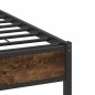 vidaXL Bettgestell ohne Matratze Räuchereiche 120x190 cm Holzwerkstoff vidaXL Bettgestell ohne Matratze Räuchereiche 120x190 cm Holzwerkstoff