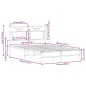 vidaXL Bettgestell ohne Matratze Räuchereiche 120x190 cm Holzwerkstoff vidaXL Bettgestell ohne Matratze Räuchereiche 120x190 cm Holzwerkstoff