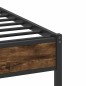 vidaXL Bettgestell ohne Matratze Räuchereiche 75x190 cm Holzwerkstoff vidaXL Bettgestell ohne Matratze Räuchereiche 75x190 cm Holzwerkstoff