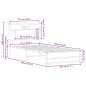 vidaXL Bettgestell ohne Matratze Räuchereiche 75x190 cm Holzwerkstoff vidaXL Bettgestell ohne Matratze Räuchereiche 75x190 cm Holzwerkstoff