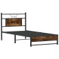 vidaXL Bettgestell ohne Matratze Räuchereiche 90x190 cm Holzwerkstoff vidaXL Bettgestell ohne Matratze Räuchereiche 90x190 cm Holzwerkstoff