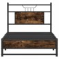 vidaXL Bettgestell ohne Matratze Räuchereiche 90x190 cm Holzwerkstoff vidaXL Bettgestell ohne Matratze Räuchereiche 90x190 cm Holzwerkstoff