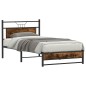 vidaXL Bettgestell ohne Matratze Räuchereiche 100x190 cm Holzwerkstoff vidaXL Bettgestell ohne Matratze Räuchereiche 100x190 cm Holzwerkstoff