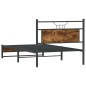 vidaXL Bettgestell ohne Matratze Räuchereiche 100x190 cm Holzwerkstoff vidaXL Bettgestell ohne Matratze Räuchereiche 100x190 cm Holzwerkstoff